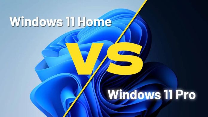 Windows 11 Home vs Pro